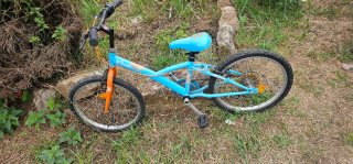 Bicicleta infantil negra