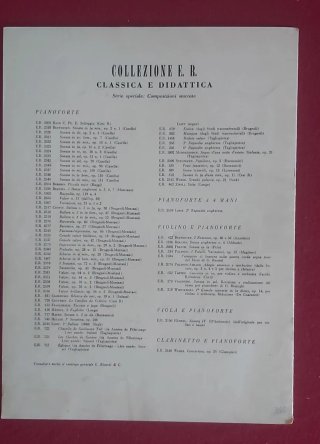 Spartiti Beethoven: Sonate e Egmont 1949-'57