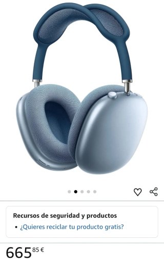 Apple AirPods Max Azul/Plata  Funciona perfectamen