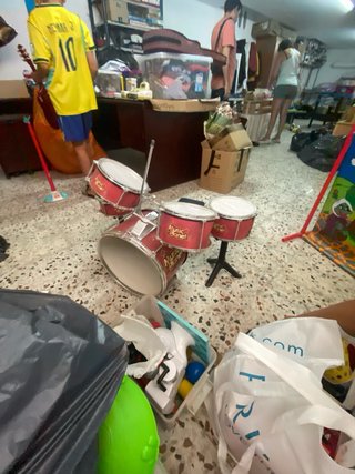 Batería infantil roja