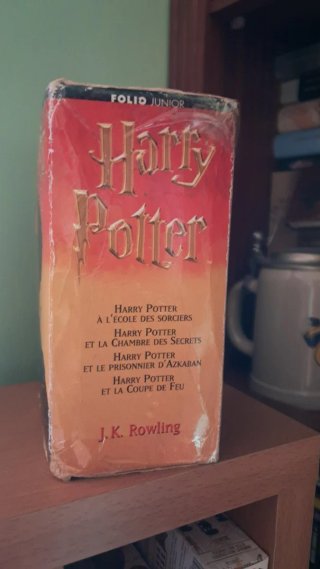 Cofre 4 primeros libros de Harry Potter en francés
