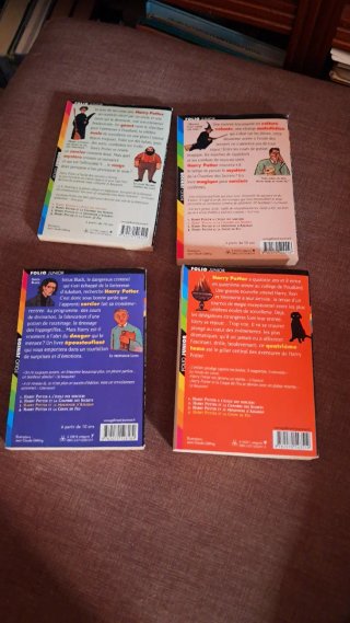 Cofre 4 primeros libros de Harry Potter en francés
