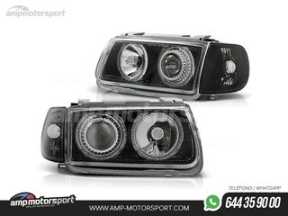 FAROS DELANTEROS OJOS DE ANGEL PARA VOLKSWAGEN POLO 6N
