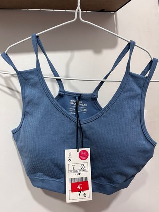 Reggiseno sportivo blu