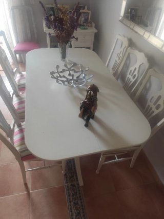 Mesa de comedor y 5 sillas