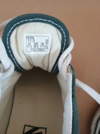 Tenis Vans Niños Verde