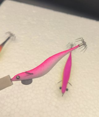Lote 3 poteras pesca calamar artesanales