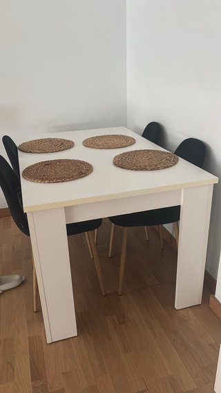 Mesa Comedor Blanca Extensible 140cm