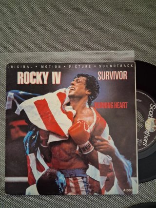 Lote 4 singles Rocky III, Rocky IV banda sonora 7"