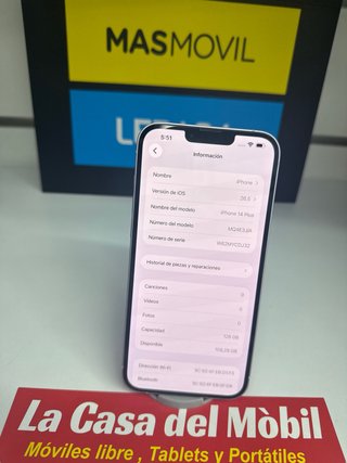 iPhone 14 Plus 128GB lila Como Nuevo
