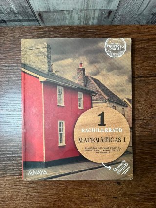 Matemáticas I 1 Bachillerato Anaya ISBN 9788441311