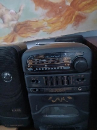 Radio Cassette Power Bass Combo Negra