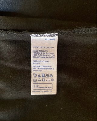 Camiseta Tommy Hilfiger Talla M Negra