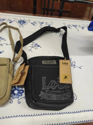 Bolsos Tommy Lee Hombre Beige y Negro Lois