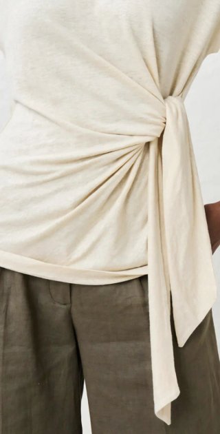 Camiseta sin mangas 100% lino Talla 48 NUEVA