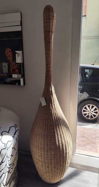 Lampada da terra Gervasoni midollino