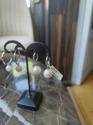 Pendientes Plata Perla Cultivada Nuevos