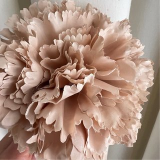 Flor flamenca beige tipo Clavel