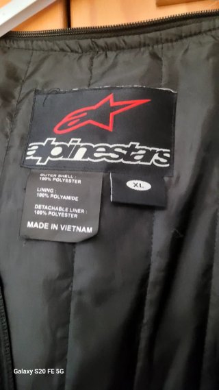 Chaqueta Moto Alpinestars Negra
