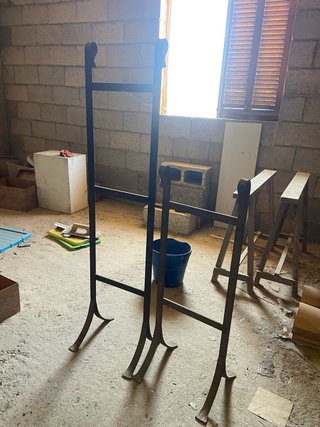 Morillos de forja para chimenea