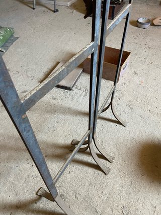 Morillos de forja para chimenea