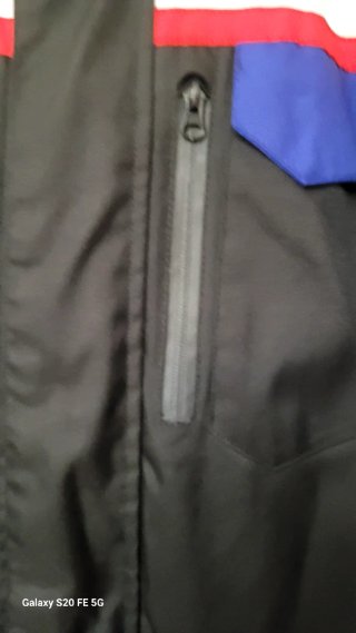 Chaqueta de moto JET negra y azul