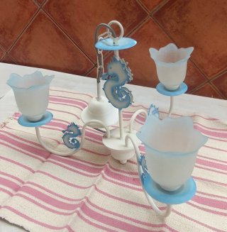 Lámpara infantil caballitos de mar