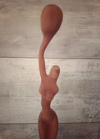 Figura de madera Afro-Cubana