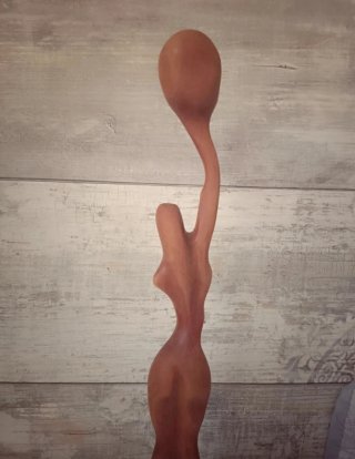 Figura de madera Afro-Cubana