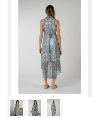Abito Molly Bracken Svasato Blu/Grigio