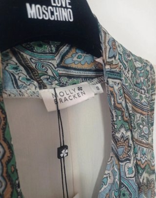 Abito Molly Bracken Svasato Blu/Grigio
