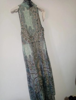 Abito Molly Bracken Svasato Blu/Grigio