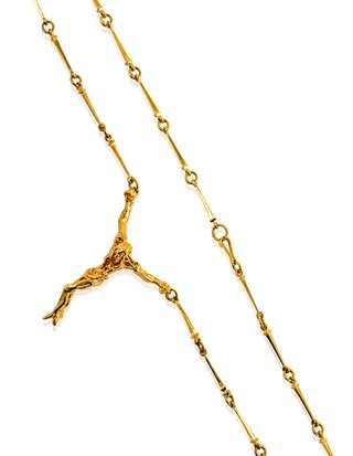 Cadena cristo Dalí 60cm oro 18k - ref.14075