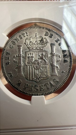 Moneda de Plata 2 Pesetas