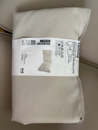 2 Fundas Cojín IKEA FRÖSÖN 62/52x44cm Beige