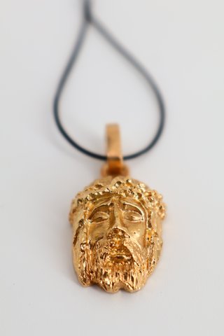J-0885 Colgante busto de Cristo, oro 18K