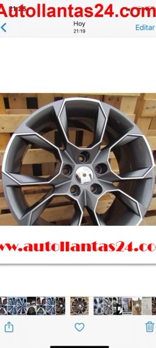 Kit 4 llantas para skoda vrstay antracita  r806979