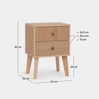Mesitas de Noche Klast Home Madera