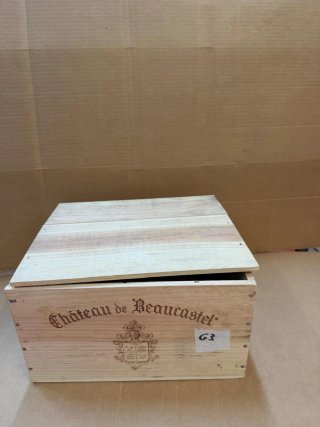 Caja de madera Chateau de Beaucastel