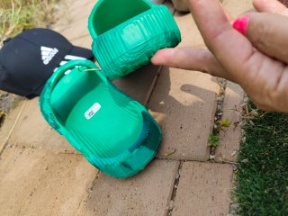 Chanclas Adidas Adilette 22 Verdes talla 40.5