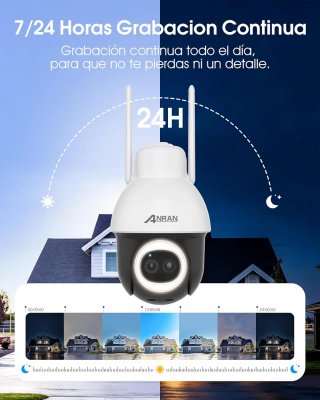 Pack de 2 cámaras vigilancia anran .