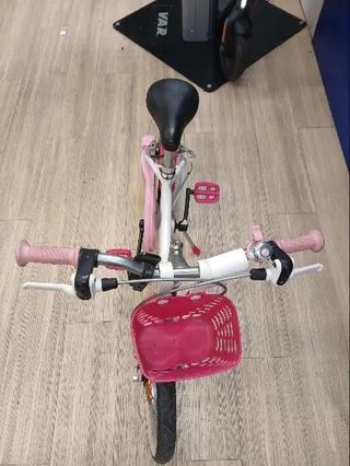 Bicicleta niños 16 pulgadas Btwin 500 Doctor Girl blanca