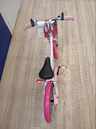 Bicicleta niños 16 pulgadas Btwin 500 Doctor Girl blanca