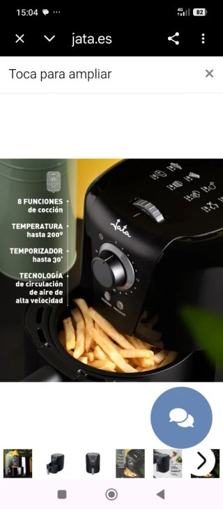 Freidora de Aire Sin Aceite Jata 1,5L JEFR1221