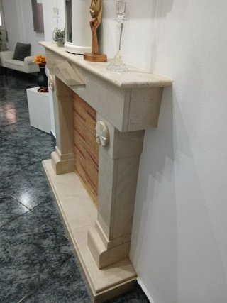 Chimenea de marmol