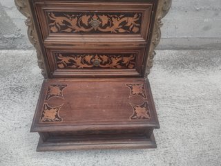 Inginocchiatoio antico in legno massello
