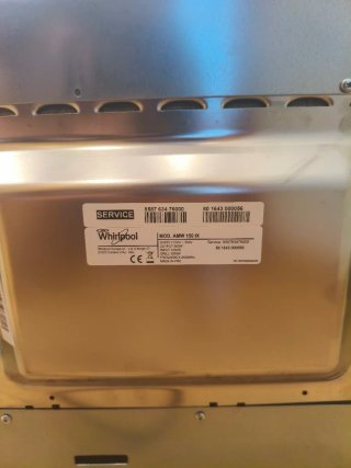 Microondas Whirlpool Integrable (Para reparar)