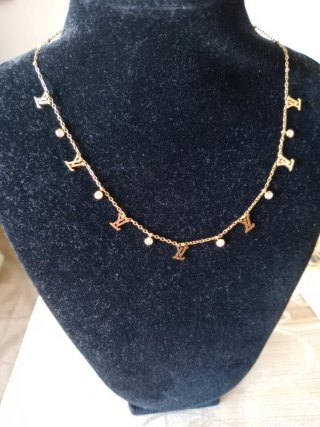 Collana Louis Vuitton donna acciaio oro