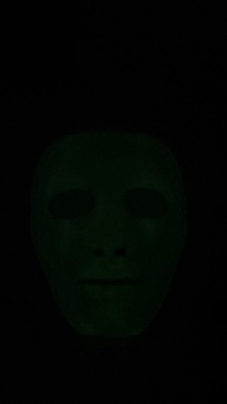 Máscara verde de Halloween
