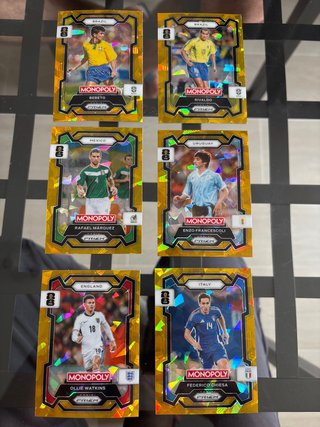 Monopoly Prizm Gold Lote 6 Cromos